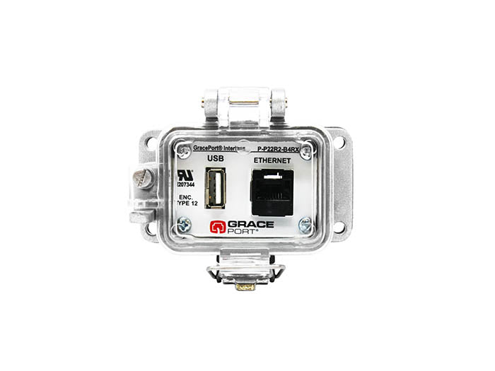 P-P22R2-B4RX | USB Ethernet Panel Interface Connector – Grace